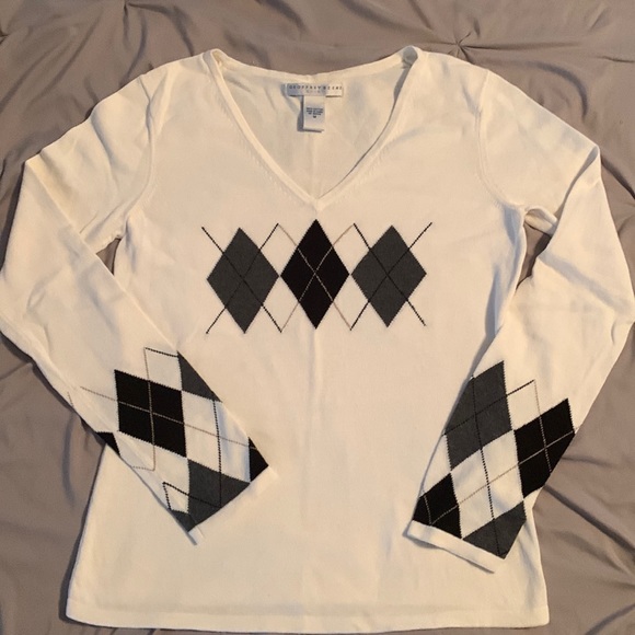 Geoffrey Beene argyle sweater - Picture 1 of 3